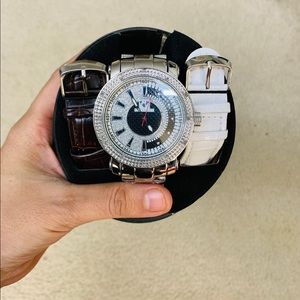 ICE MANIA Diamond 0.12CTW MEN StainlessSteel WATCH